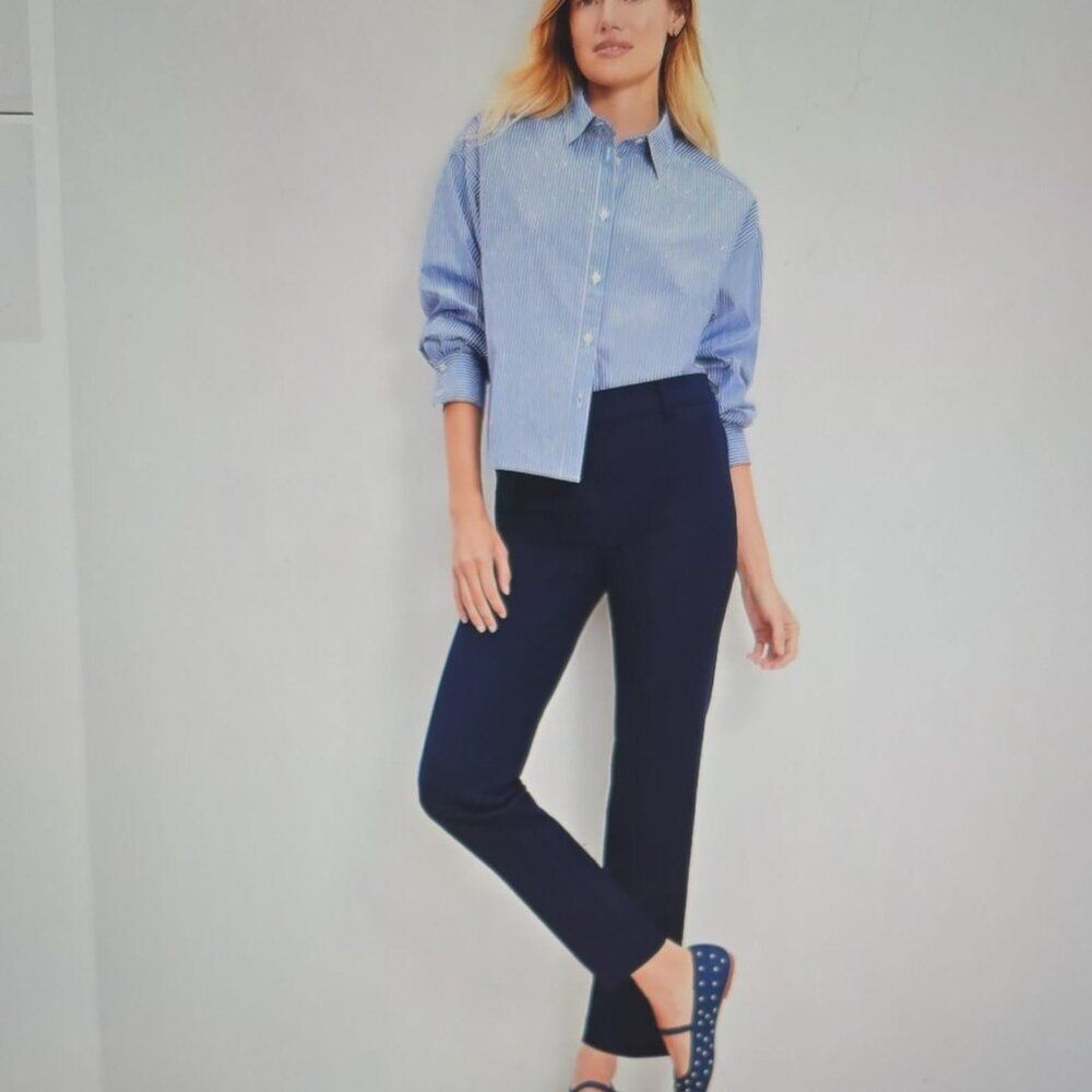LOFT Riviera Slim Pants in Doubleweave - Size 10 - NWT